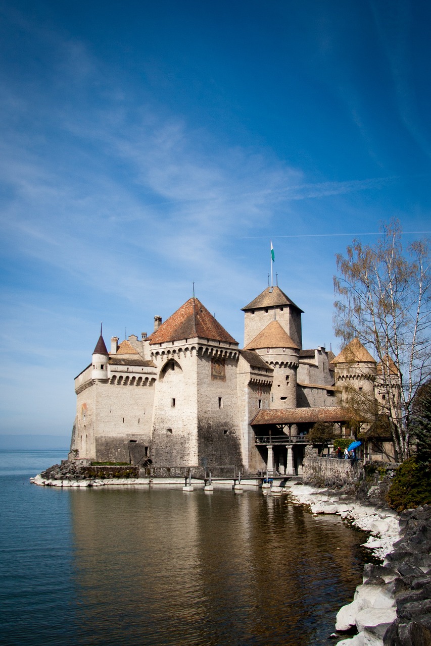 Chillon, Pilis, Šveicarija, Montreux, Nemokamos Nuotraukos,  Nemokama Licenzija