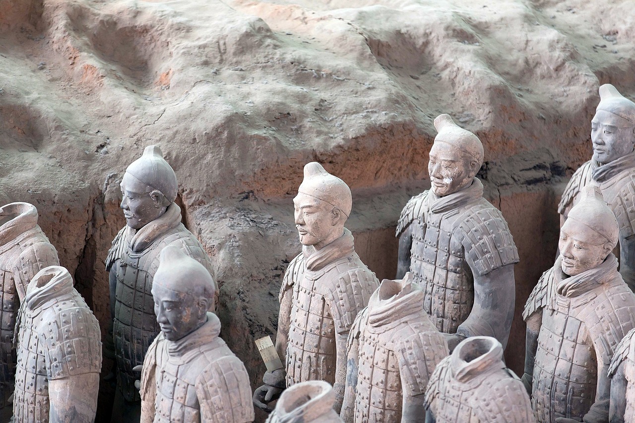 Kinija, Terakotos Armijos, Xian, Lankytinos Vietos, Žmogus, Kareiviai, Kapas, Kapas, Skaičiai, Qin Mausoleum Shihuangdis