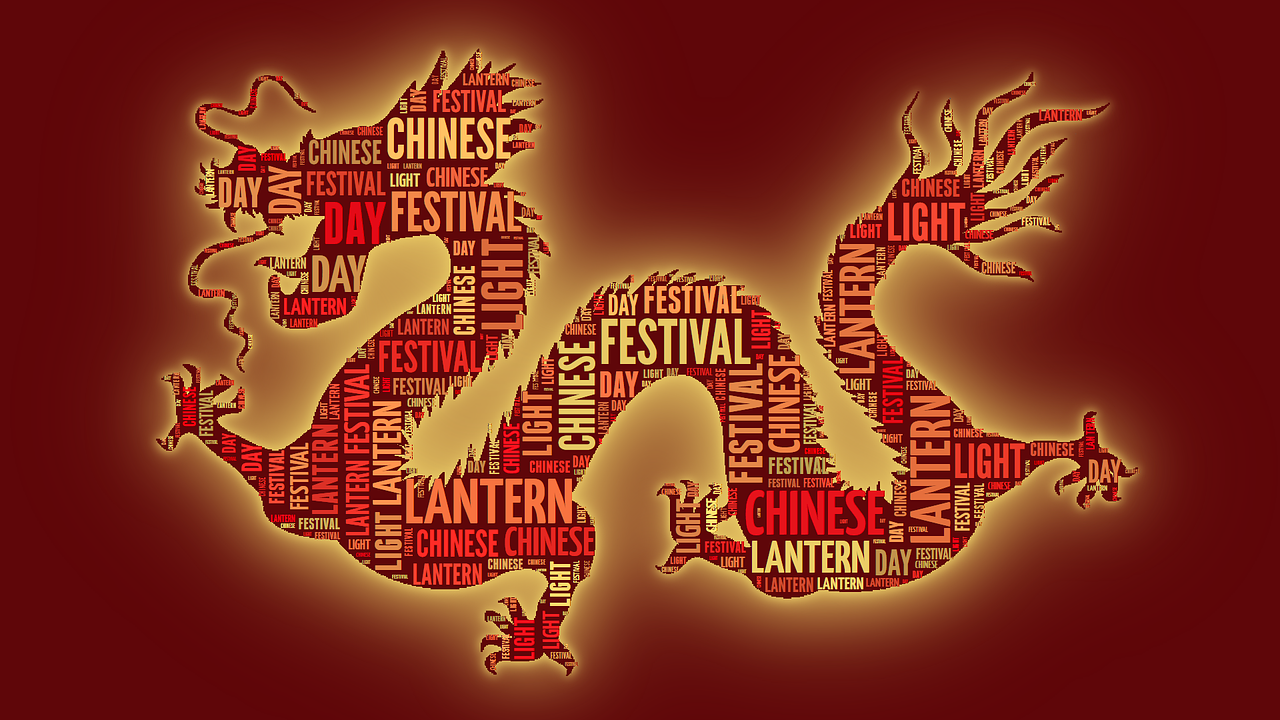 Kinija, Taivanas, Kinijos Žibinto Festivalis, Kinijos Žibinto Diena, Žibintų Festivalis, Drakonas, Tag Cloud, Žodis Debesis, Kinų Drakonas, Burgundija