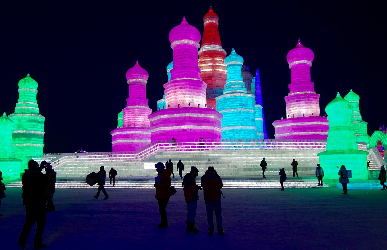 Kinija, Harbin, Ledas, Turizmas, Festivalis, Žiema, Nemokamos Nuotraukos,  Nemokama Licenzija