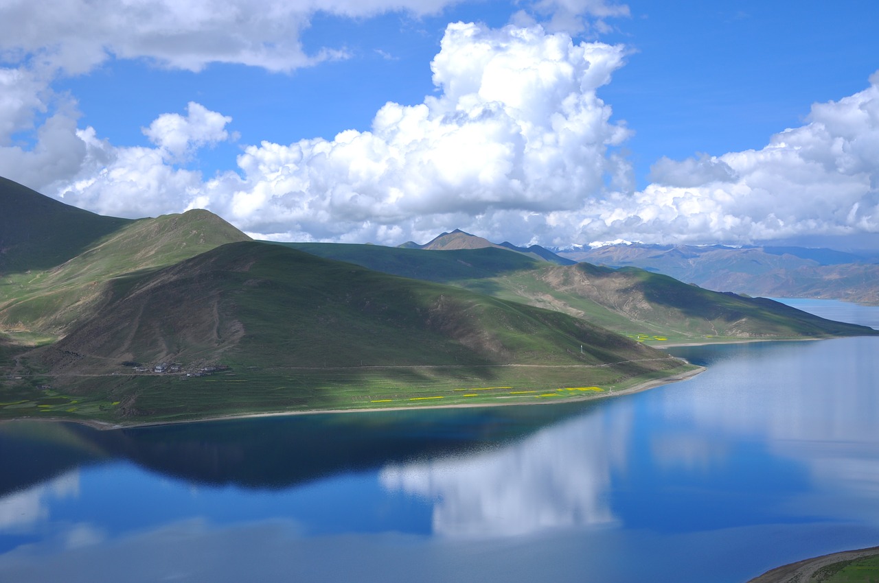 Kinija, Tibetas, Yamdrok Ežeras, Nemokamos Nuotraukos,  Nemokama Licenzija
