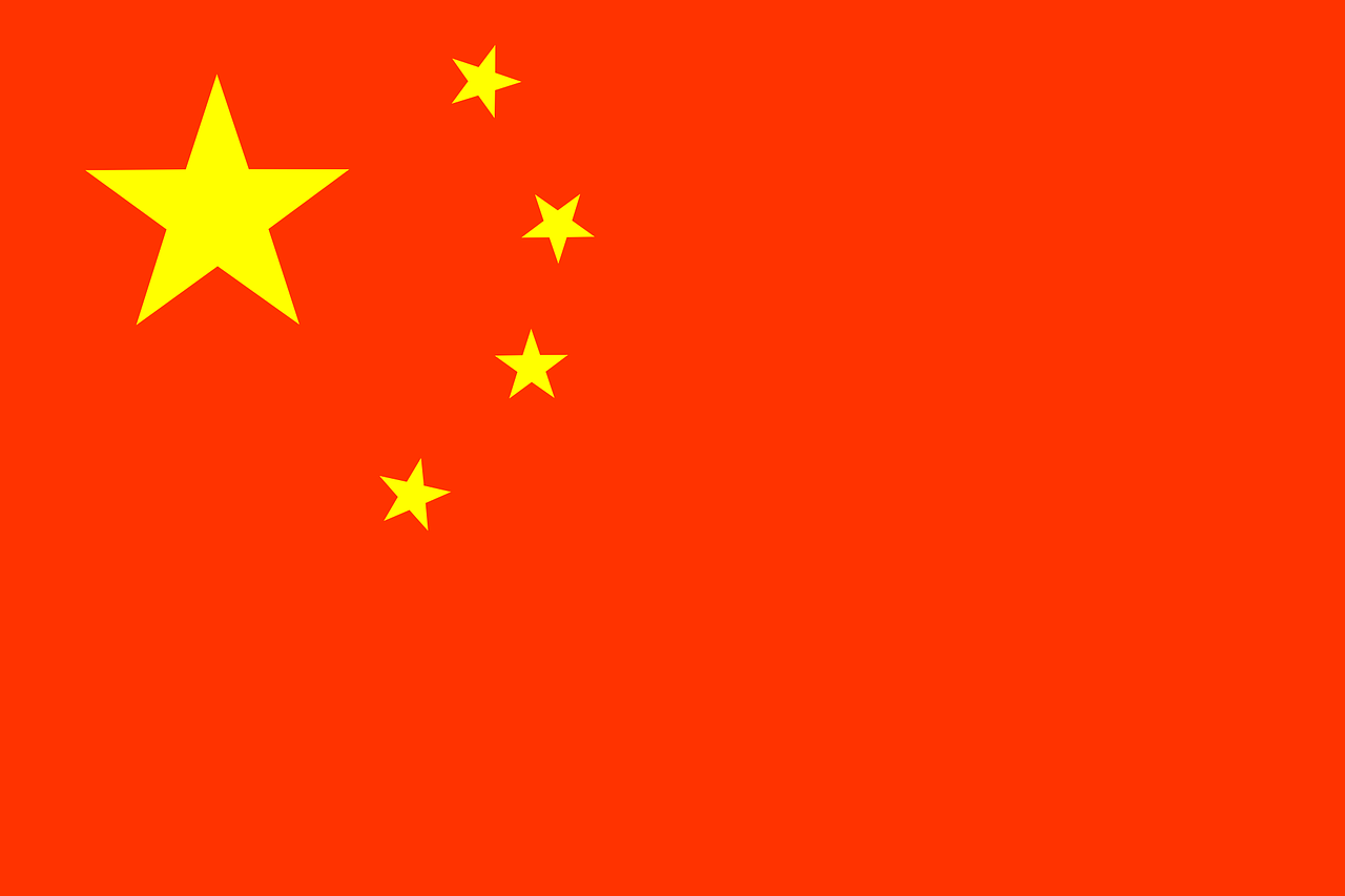 Kinija, Vėliava, Šalis, Simbolis, Kinai, Tauta, Patriotizmas, Nacionalinis, Asija, Nemokama Vektorinė Grafika