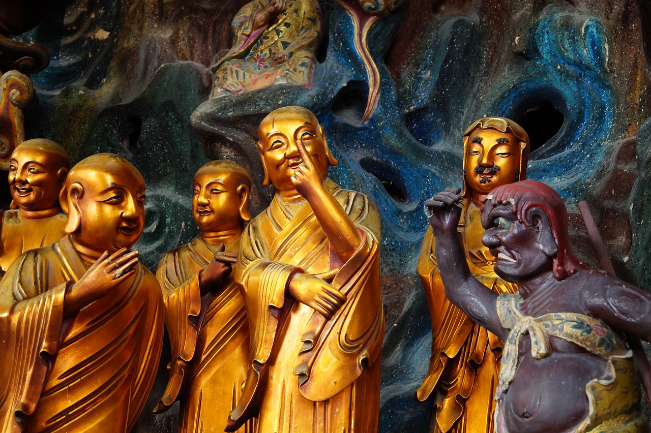 Kinija, Budizmas, Skulptūra, Buda, Rytus, Statula, Mistikas, Dvasingumas, Nemokamos Nuotraukos,  Nemokama Licenzija