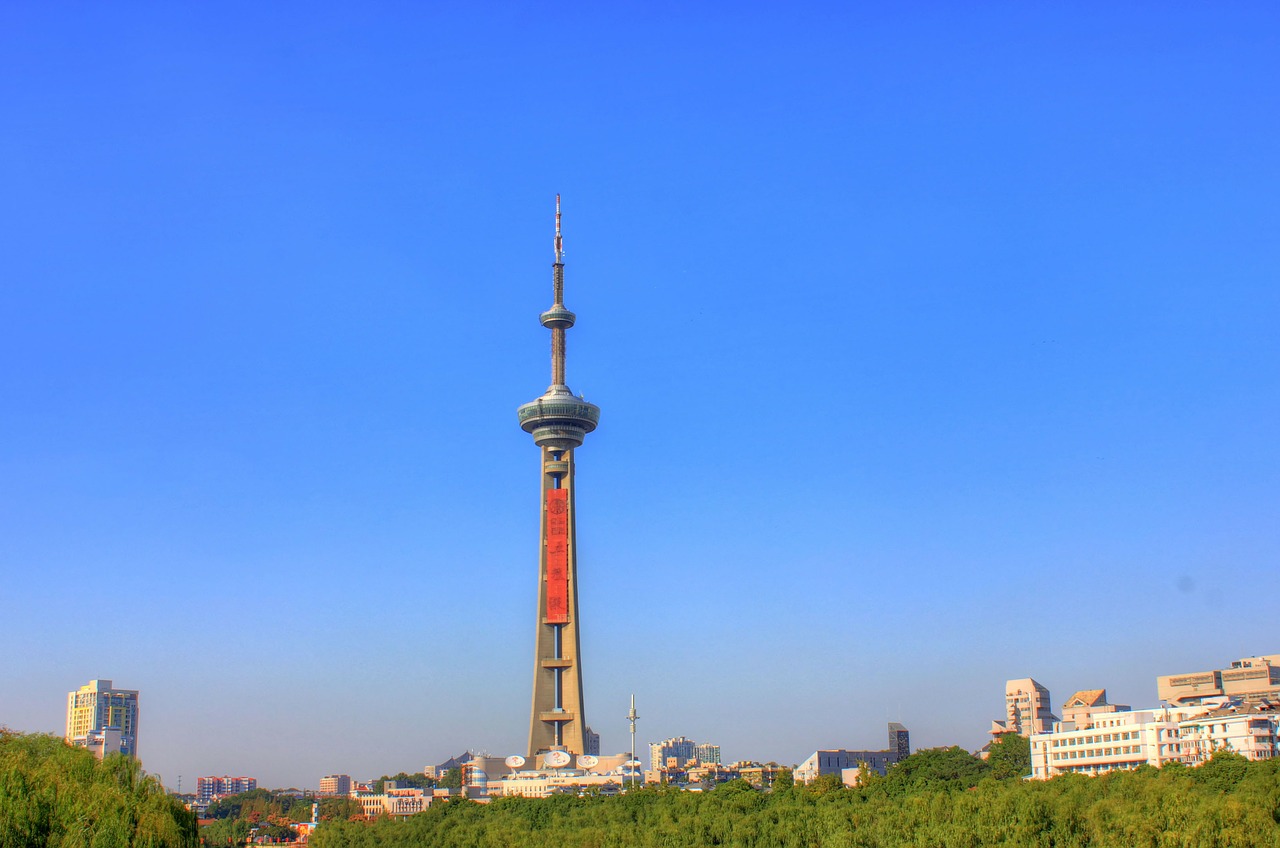 Kinija, Jiangsu, Nanjing, Tv Bokštas, Architektūra, Panorama, Miestas, Miesto Panorama, Bokštas, Pastatas