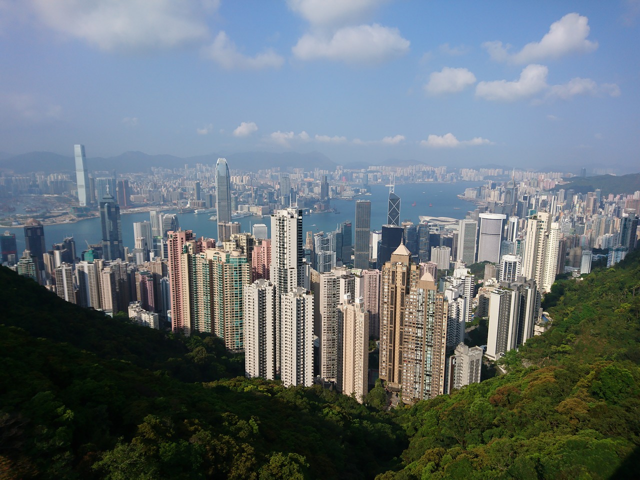 Kinija,  Honkongas,  Skyline,  Piko,  Miestas,  Dangoraižis,  Didelis Miestas,  Miestovaizdis,  Azijoje,  Dangus