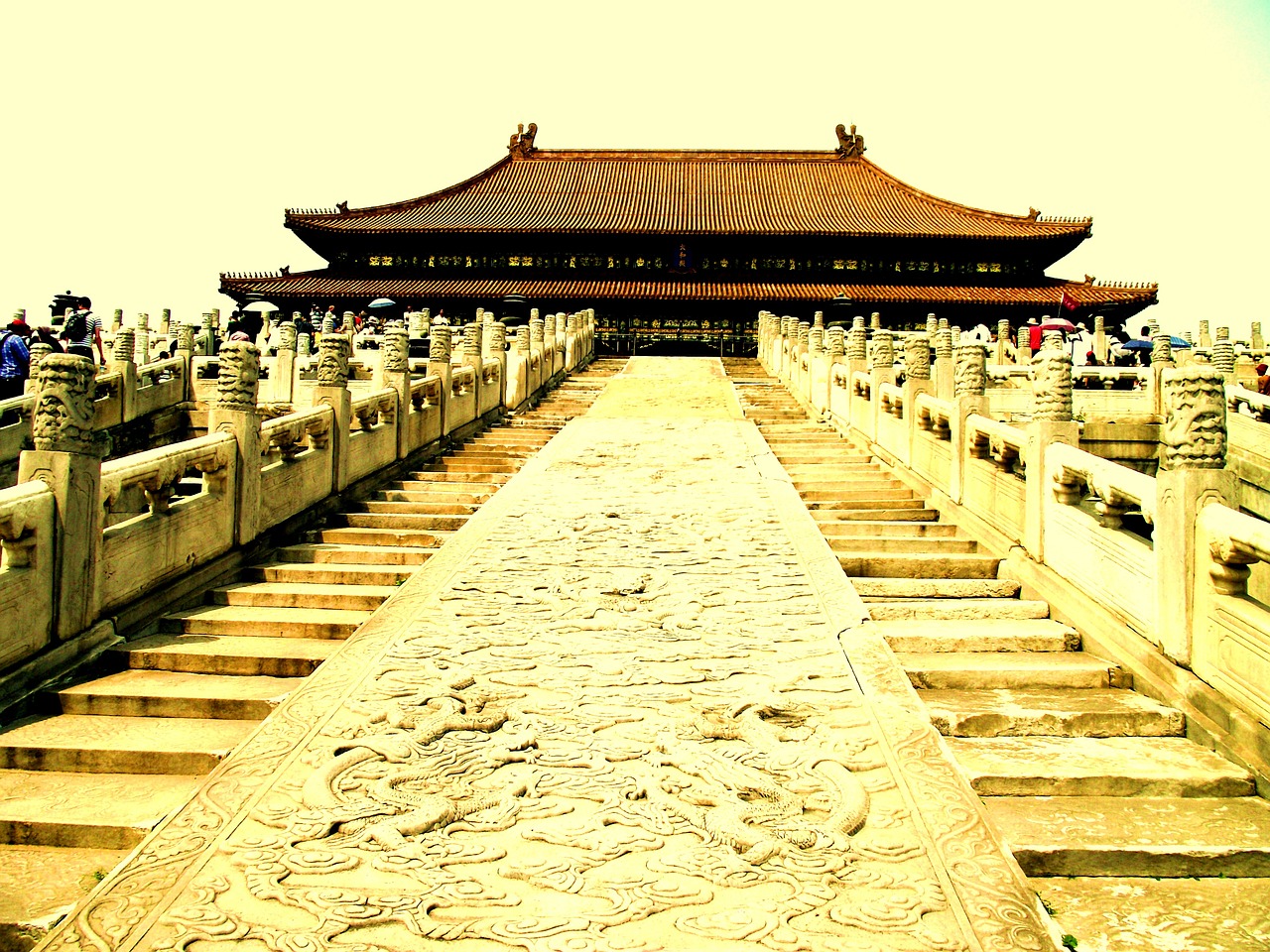 Kinija, Laiptai, Imperatorius, Asija, Kinai, Architektūra, Kelionė, Pekinas, Žinomas, Akmuo