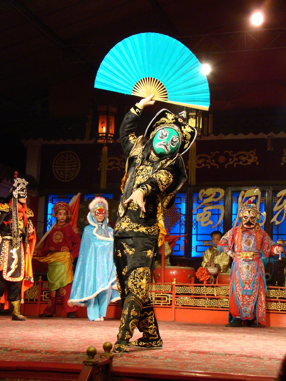 Kino Opera, Čengdu, Sichuanas, Kultūra, Spektaklis, Rodyti, Tradicija, Dramos, Kaukė, Asian