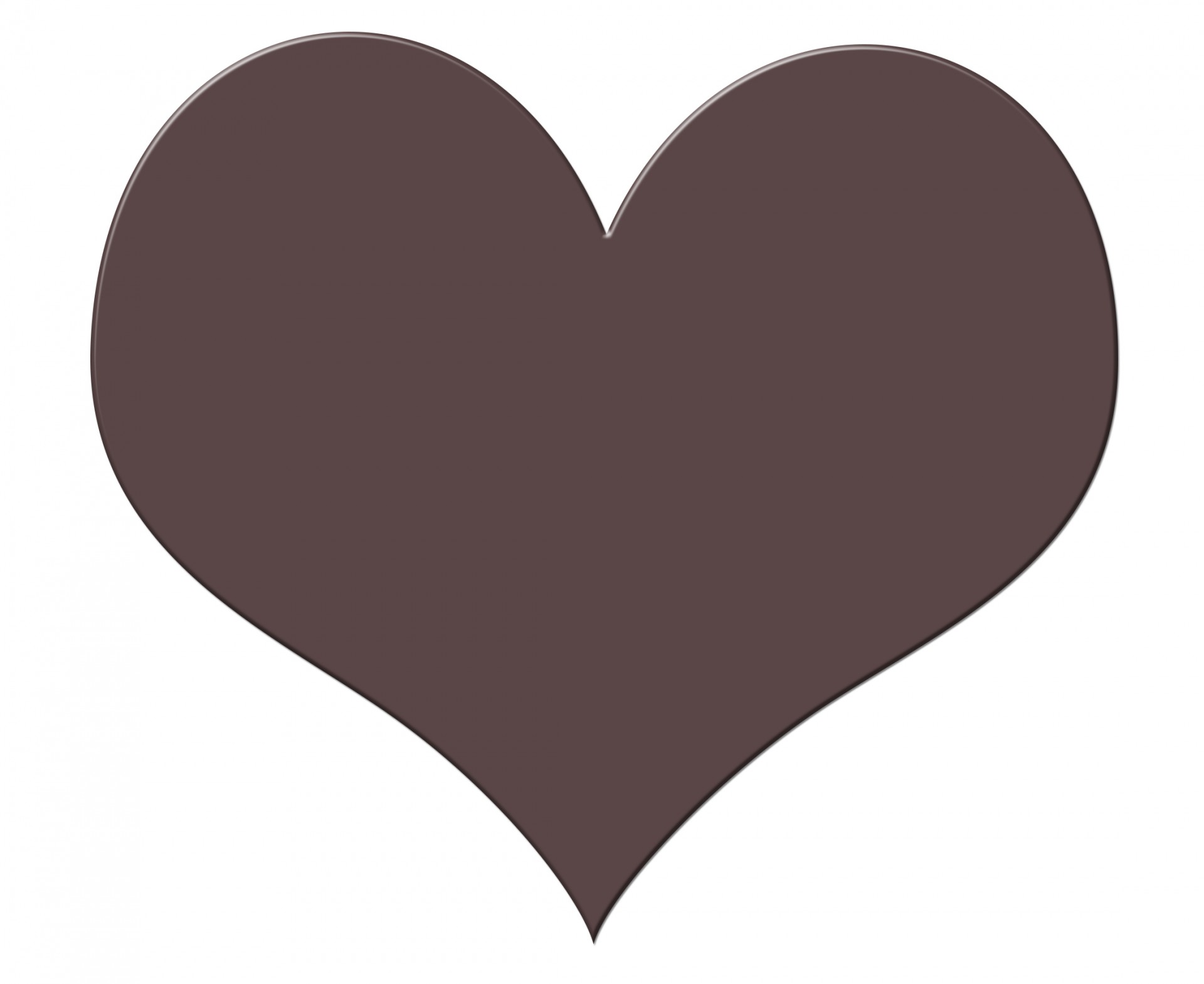 Širdis,  Šokoladas,  Šokoladas & Nbsp,  Širdis,  Didelis,  Ruda,  Izoliuotas,  Balta,  Fonas,  Meilė