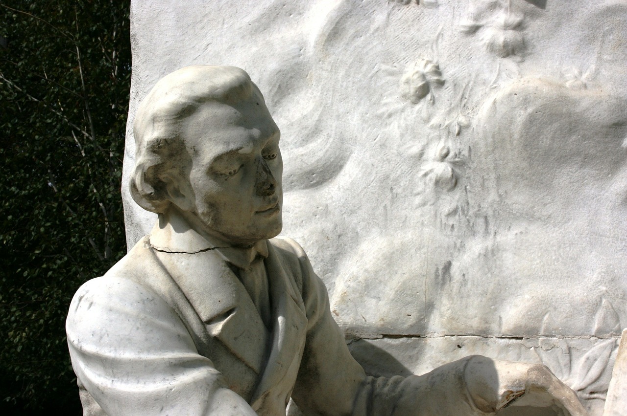 Chopinas, Skulptūra, Paminklas, Parc Monsoau, Paris, Nemokamos Nuotraukos,  Nemokama Licenzija