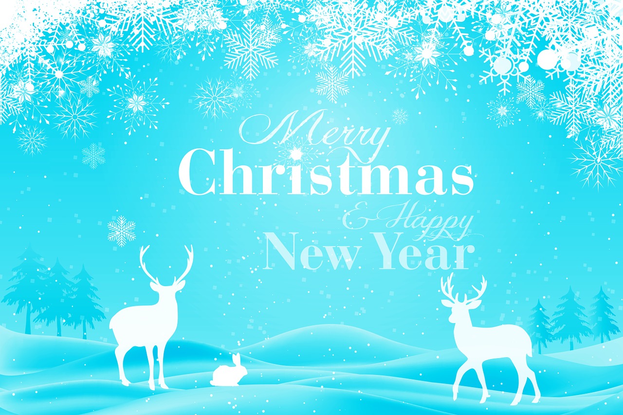 Linksmų Kalėdų, Festivalis, Pasveikinimas, Spindesys, Mėlynas, Sniegas, Snaigės, Naujųjų Metų Diena, Fondas, Žemėlapis