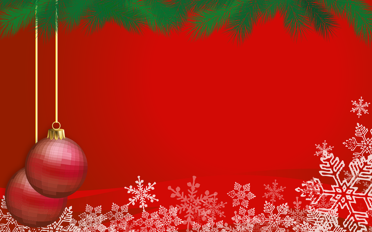 Kalėdos, Rutulys, Snaigės, Sniegas, Kalėdinis Ornamentas, Adventas, Medžio Dekoracijos, Atvirukas, Kalėdiniai Dekoracijos, Raudona