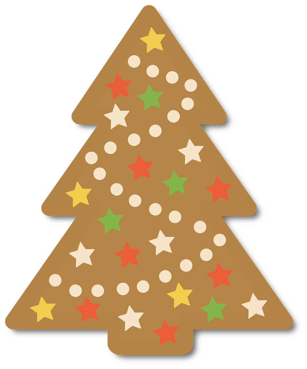 Kalėdos, Kalėdų Eglutė, Ornamentas, Puošia, Kalėdų Eglučių Papuošalai, Šventė, Žvaigždė, Mediena, Meduoliai, Tortas
