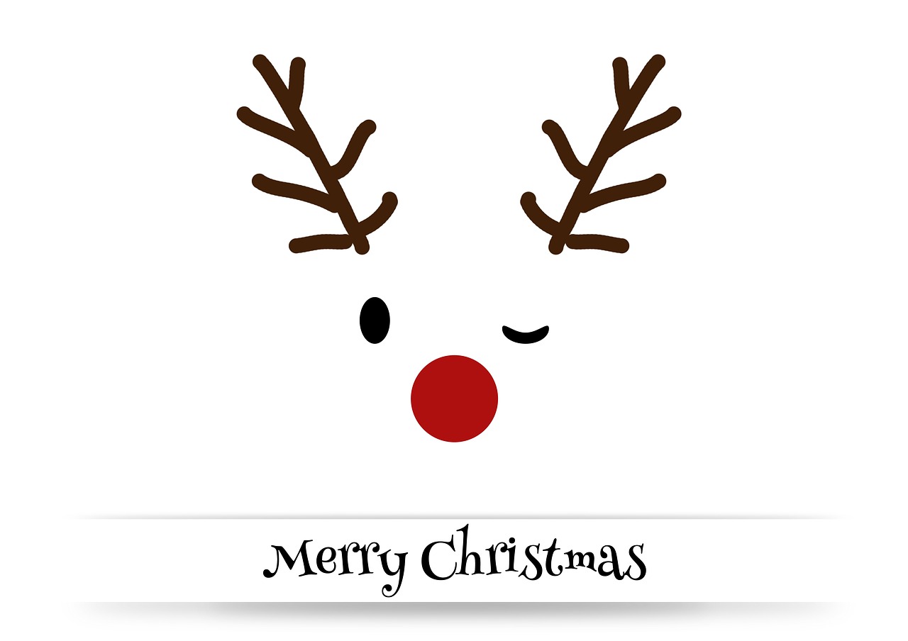Kalėdos, Kalėdinis Atvirukas, Linksmų Kalėdų, Rudi, Raudonieji Serbentai, Rudolph, Atvirukas, Kalėdų Motyvas, Kalėdų Laikas, Kalėdų Sveikinimas