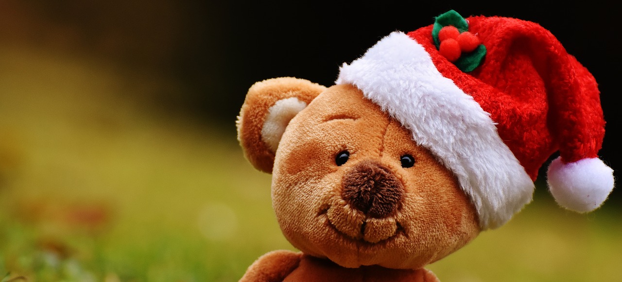 Kalėdos, Teddy, Minkštas Žaislas, Santa Skrybėlė, Juokinga, Nemokamos Nuotraukos,  Nemokama Licenzija