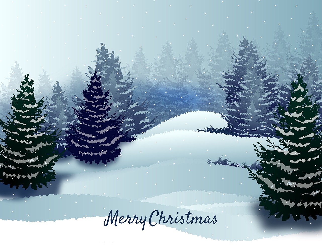 Kalėdos, Gruodžio Mėn ., Linksmų Kalėdų, Sniegas, Iliustracija, Žiema, Partijos, Kalėdų Atvirukas, Kalėdinis Atvirukas, Pinheiro