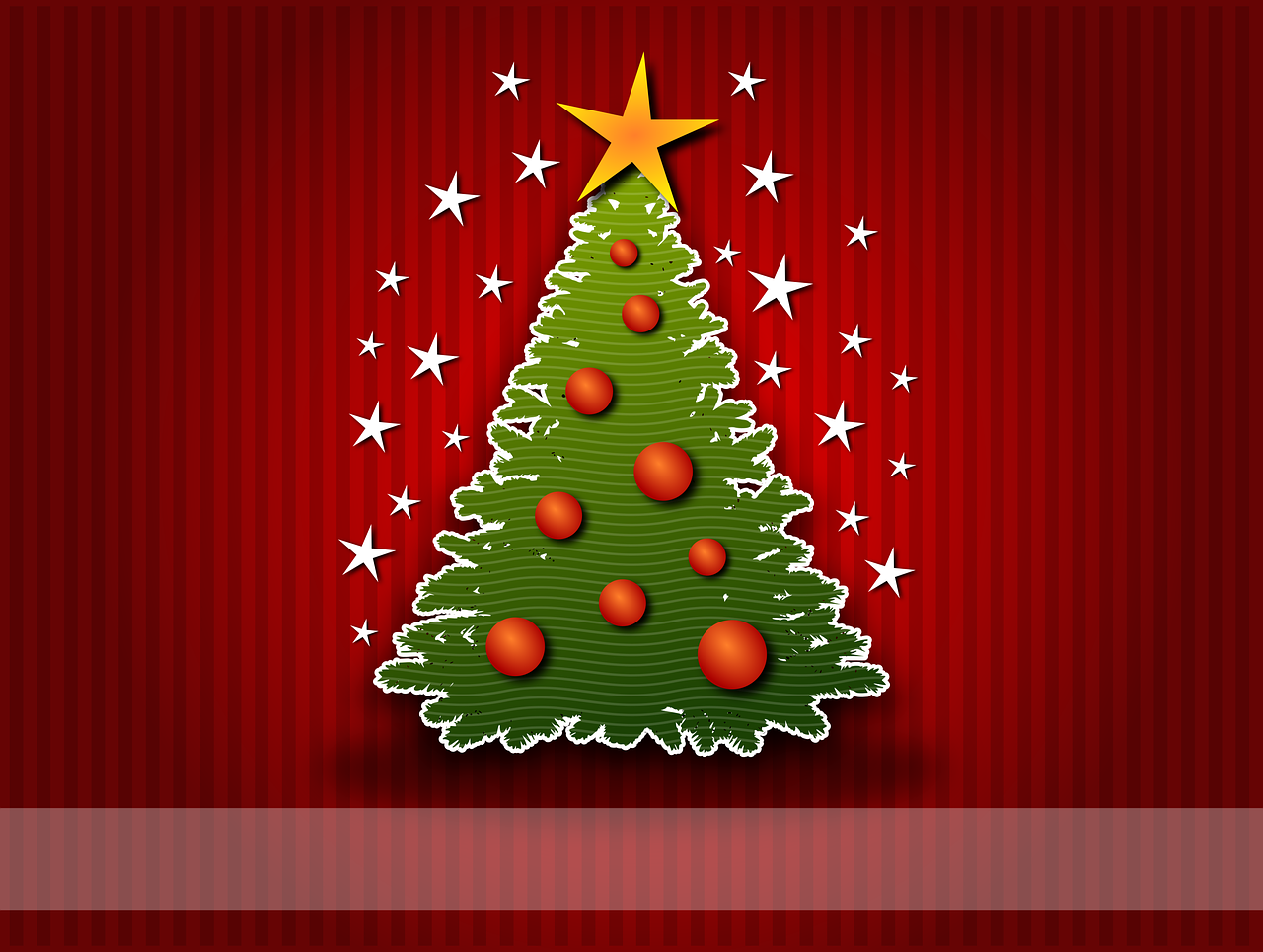 Kalėdos, Ornamentas, Kalėdinis Ornamentas, Rutuliai, Raudona, Žalias, Paštas, Kortelė, Filialas, Pinheiro