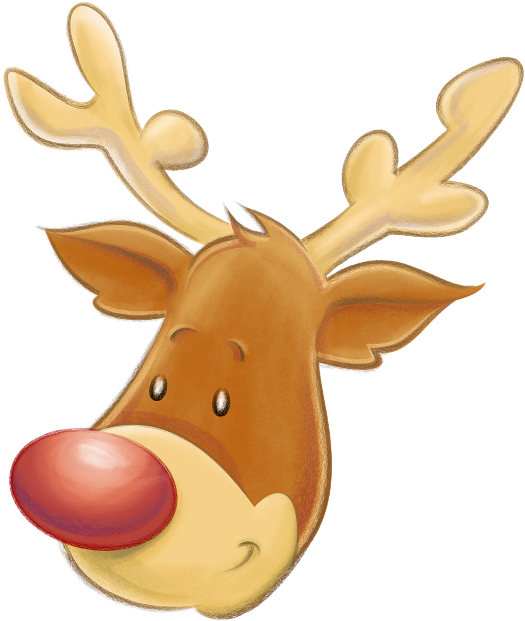 Kalėdos, Šiaurės Elniai, Galva, Šypsosi, Rudolph, Santa, Xmas, Sezonas, Žiema, Gruodžio Mėn .