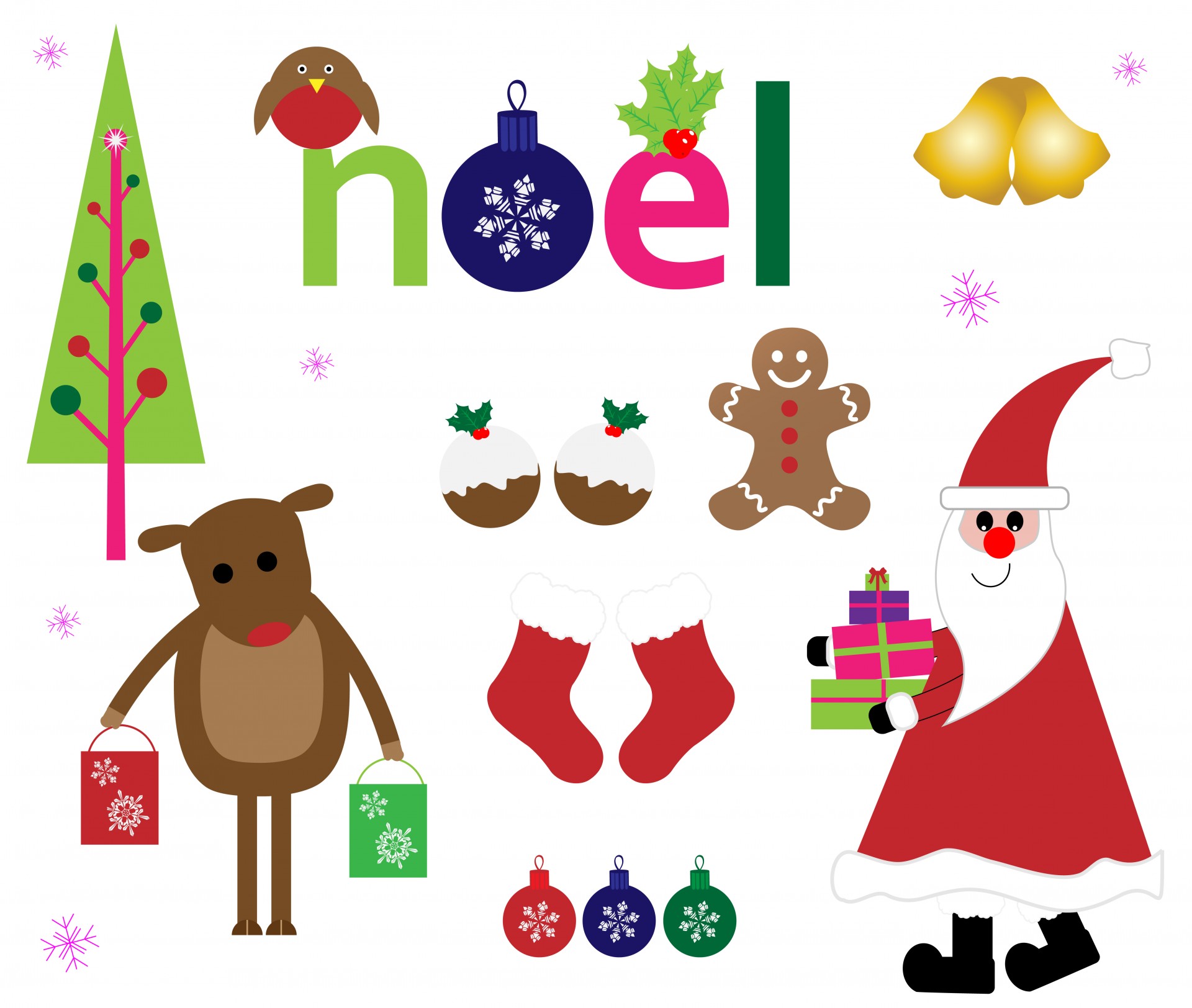 Kalėdos,  Santa,  Santa & Nbsp,  Claus,  Tėvas & Nbsp,  Kalėdos,  Varpas,  Varpai,  Snaigės,  Elementai