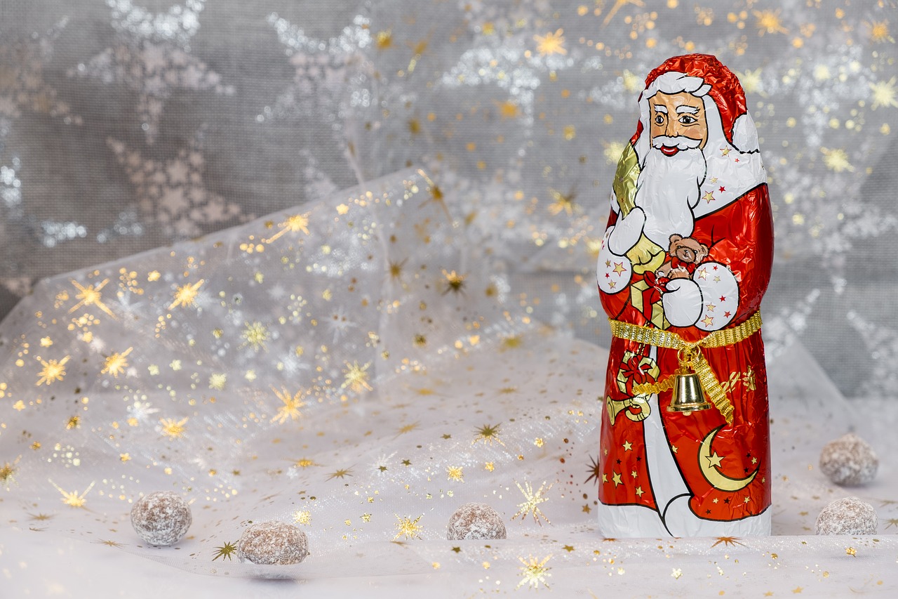 Kalėdų Laikas, Adventas, Weinachtlich, Kalėdos, Nikolas, Šokoladas, Šokoladas Santa Claus, Kalėdų Senelis, Linda, Varpas