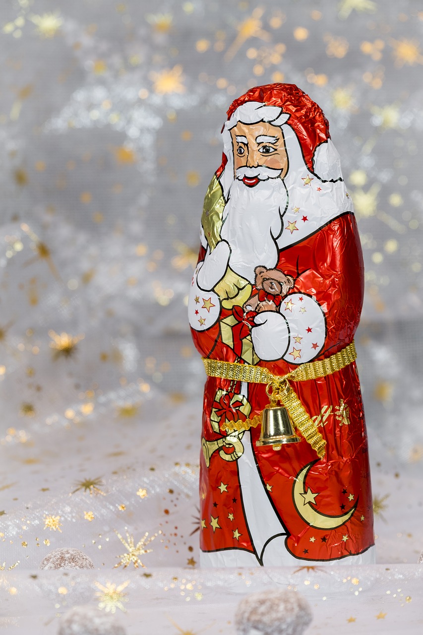 Kalėdų Laikas, Adventas, Weinachtlich, Kalėdos, Nikolas, Šokoladas, Šokoladas Santa Claus, Kalėdų Senelis, Linda, Varpas