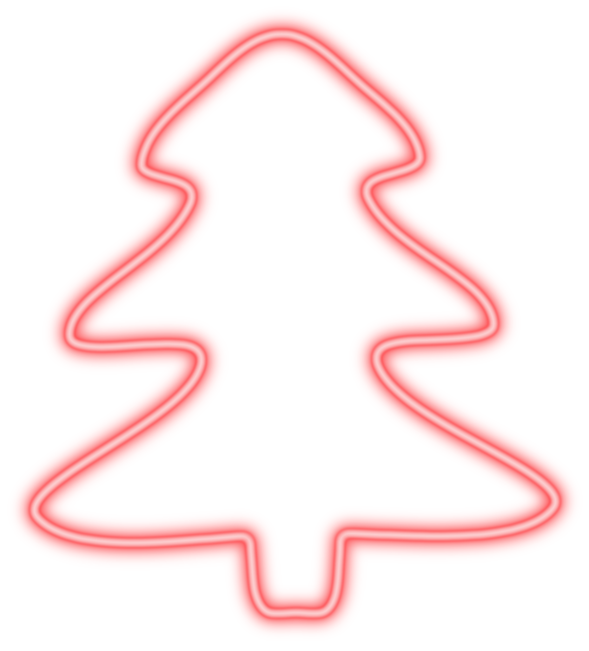 Kalėdų Eglutė, Neonas, Raudona, Kalėdos, Atostogos, Žvaigždutė, Medis, Iglak, Naujųjų Metų Diena, 2017