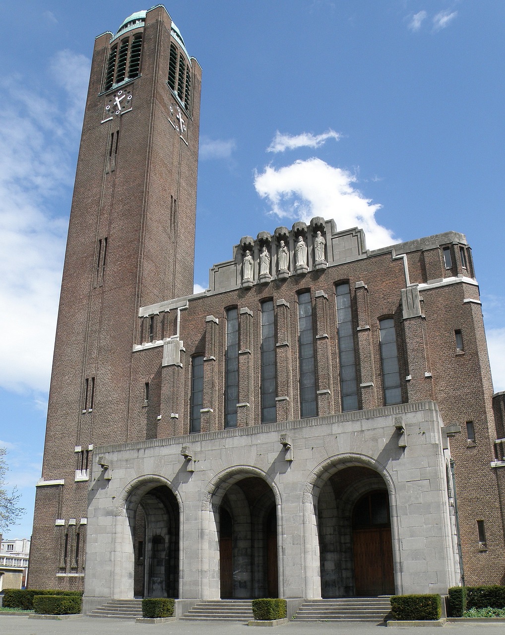 Christus Koningkerk, Antwerpen, Belgija, Bažnyčia, Bokštas, Eksterjeras, Architektūra, Religinis, Pastatas, Nemokamos Nuotraukos