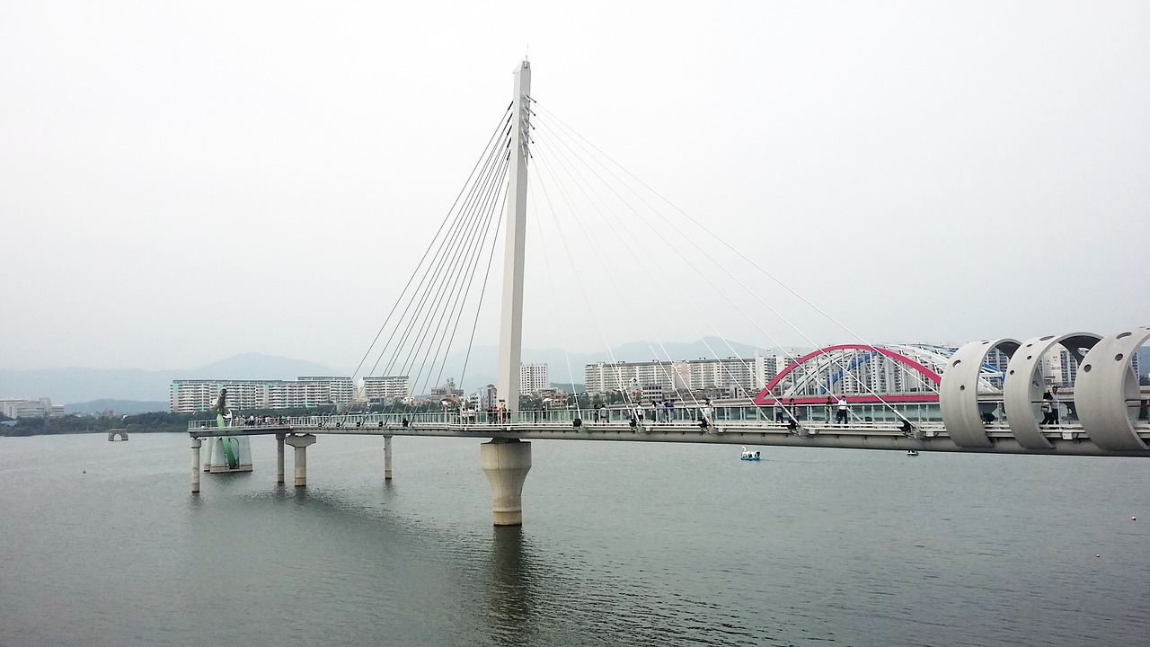 Chuncheon, Skywalk, Kraštovaizdis, Sojang Upė, Tiltas, Nemokamos Nuotraukos,  Nemokama Licenzija