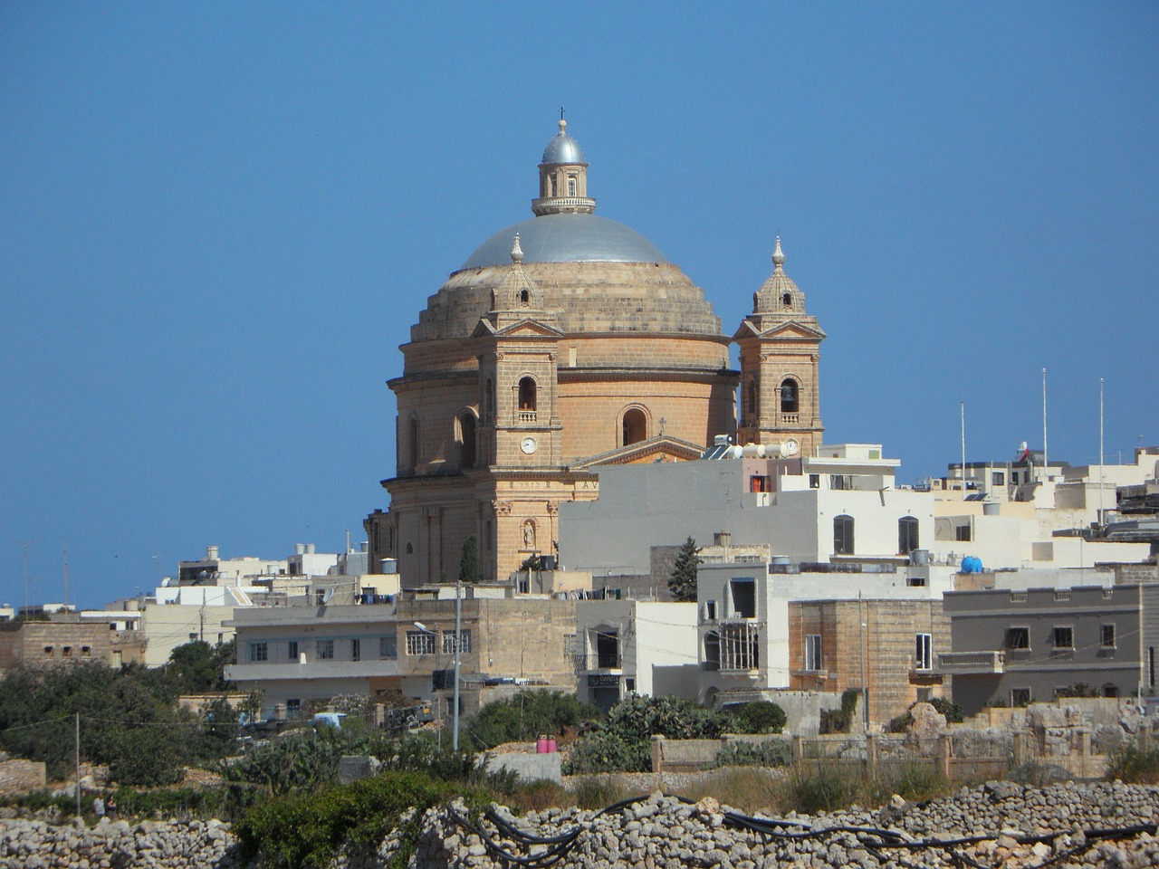 Bažnyčia, Kupolas, Malta, Bažnyčios Kupolas, Mgarr, Architektūra, Kupolinis Stogas, Pastatas, Kaimas, Nemokamos Nuotraukos