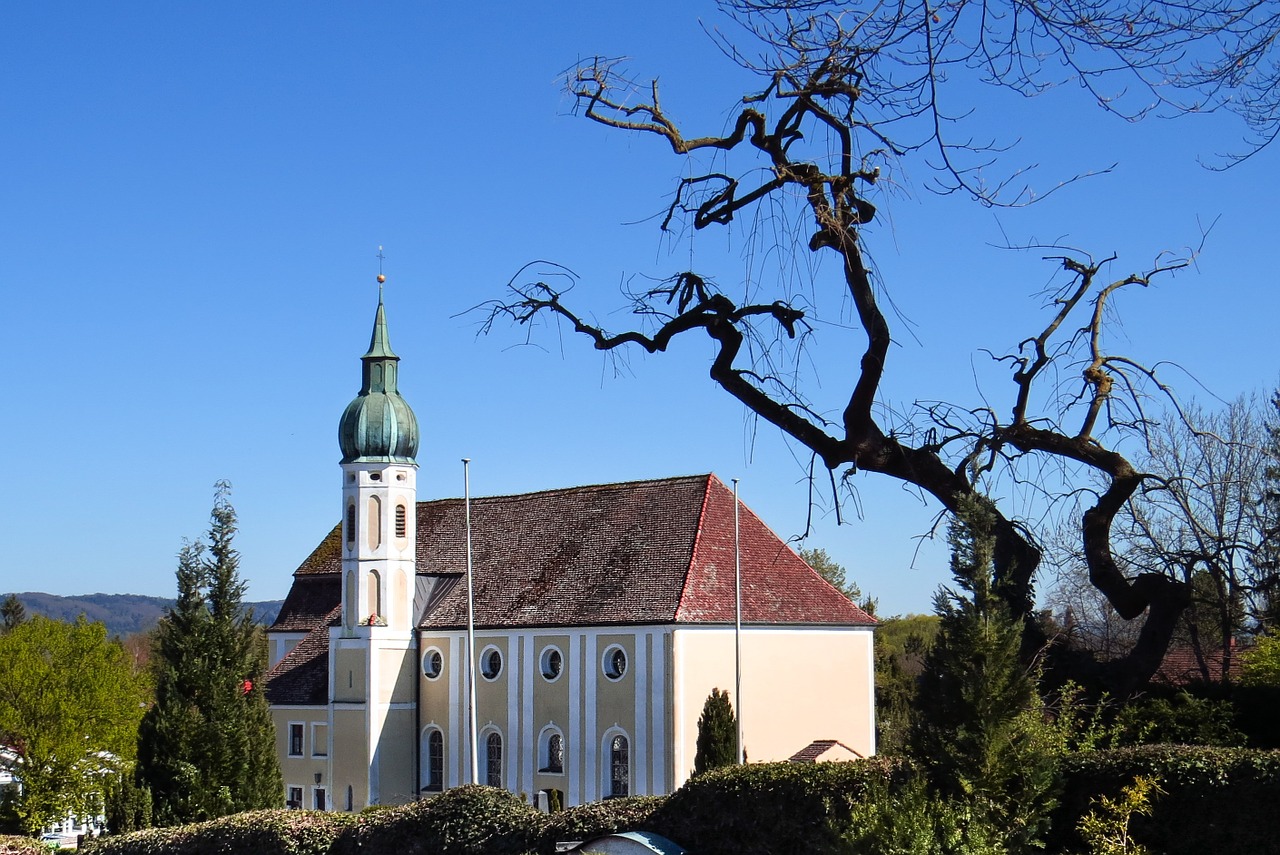 Bažnyčia, Diessenas, Ammersee, Medis, Senas, Gnarled, Dießen, Nemokamos Nuotraukos,  Nemokama Licenzija