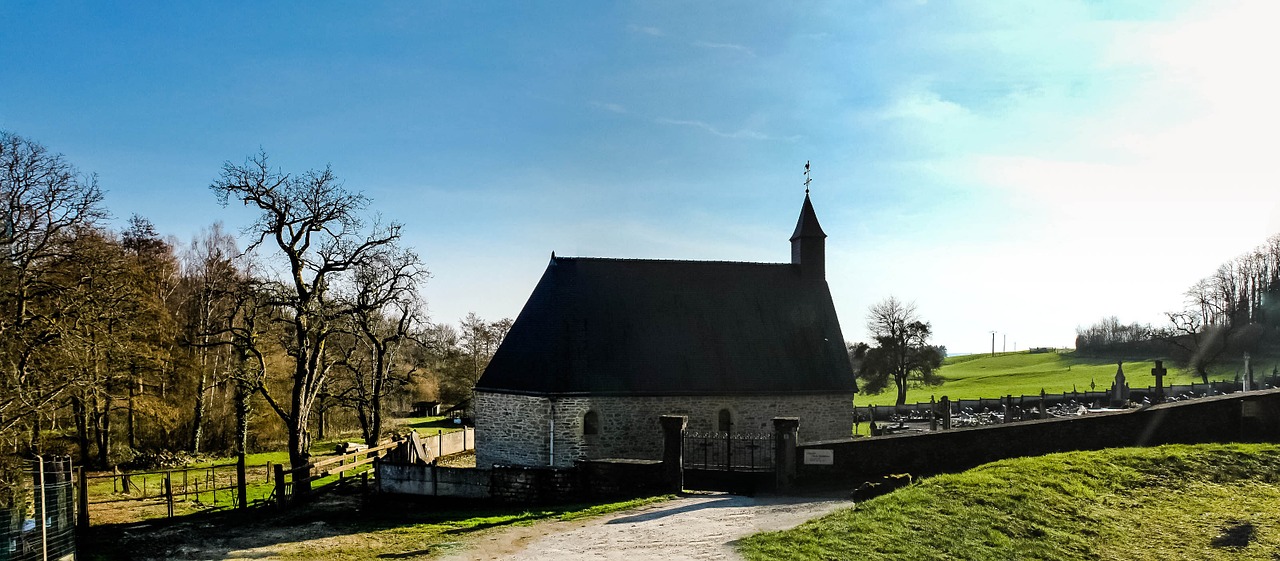 Bažnyčia, Laukas, Žalias, Dangus, Kaimas, Kraštovaizdis, France, Nemokamos Nuotraukos,  Nemokama Licenzija