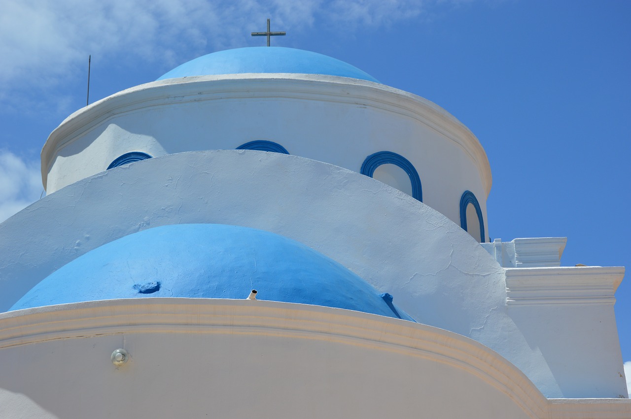 Bažnyčia, Kos, Graikija, Mėlynas, Balta, Nemokamos Nuotraukos,  Nemokama Licenzija