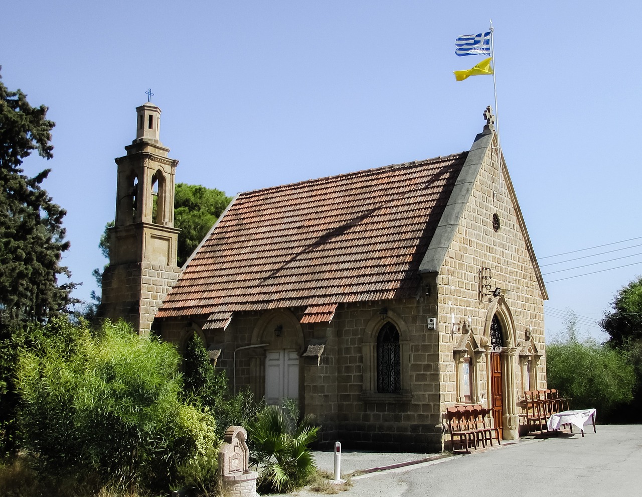 Bažnyčia, Ortodoksas, Architektūra, Religija, Kipras, Larnaka, Ayios Charalampos, Nemokamos Nuotraukos,  Nemokama Licenzija