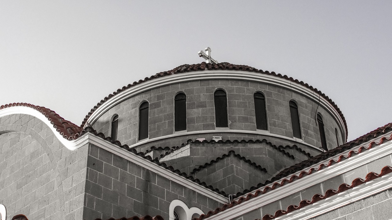 Bažnyčia, Kupolas, Architektūra, Ortodoksas, Kipras, Paralimni, Ayios Georgios, Nemokamos Nuotraukos,  Nemokama Licenzija