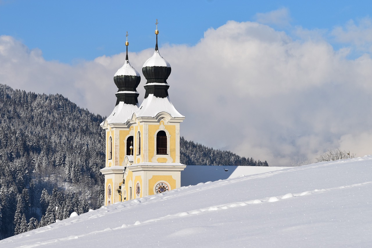 Bažnyčia, Žiema, Snieguotas, Hopfgarten, Nemokamos Nuotraukos,  Nemokama Licenzija