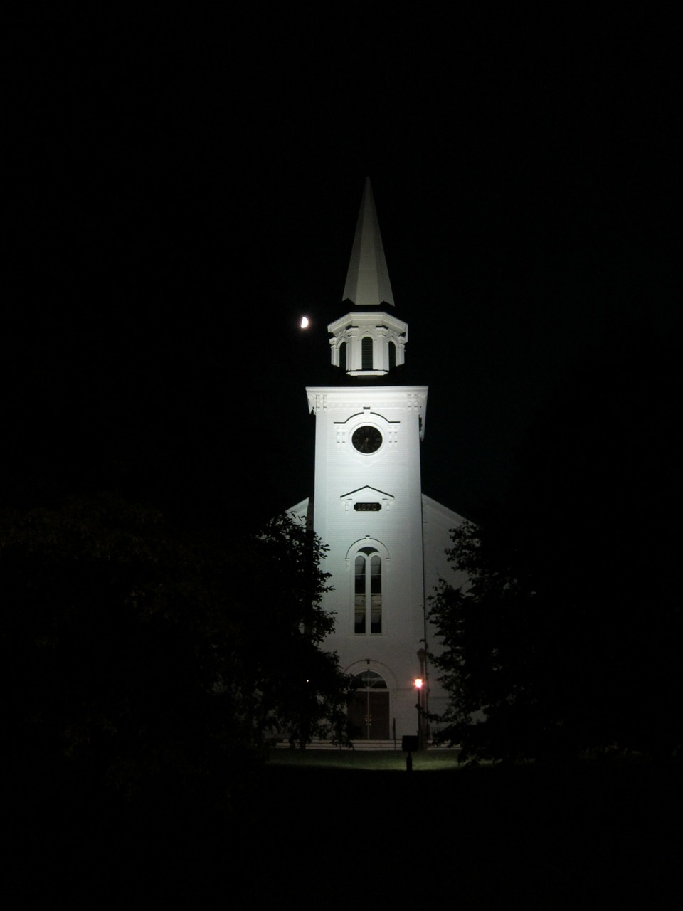 Bažnyčia, Mėnulis, Yarmouth, Menkavertis Menkė, Kritimas, Religinis, Bokštas, Religija, Krikščionis, Krikščionybė