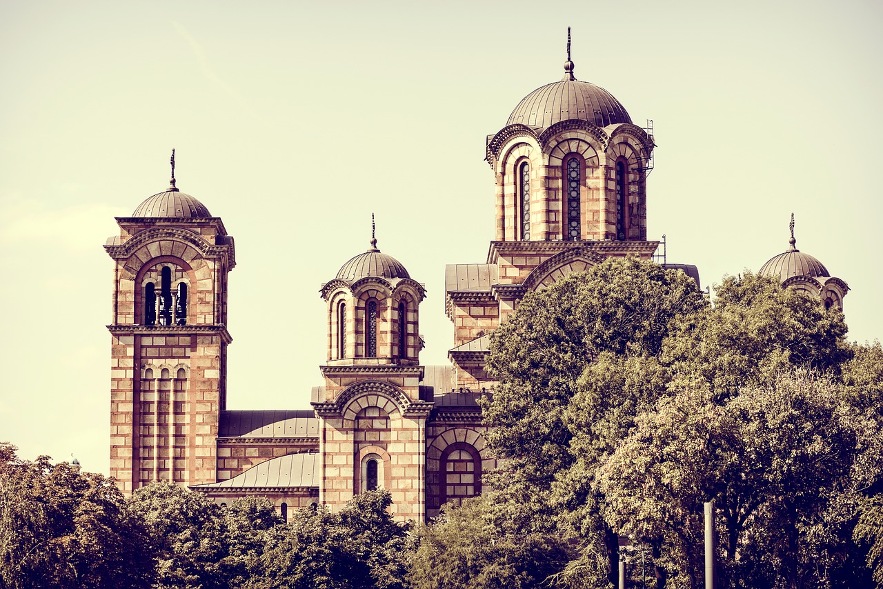 Bažnyčia, Belgrade, Serbija, St Mark, Ženklas, St, Tasmajdan, Ortodoksas, Kelionė, Ornamentas