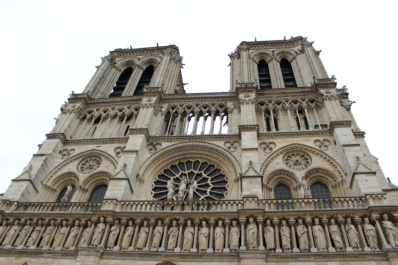 Bažnyčia, Paris, Notre Dame, France, Torres, Fasadas, Nemokamos Nuotraukos,  Nemokama Licenzija