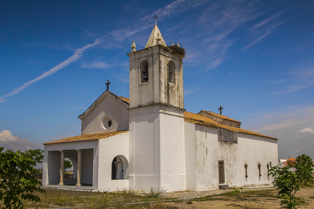 Bažnyčia, Architektūra, Portugal, Gandrai, Lizdas, Nemokamos Nuotraukos,  Nemokama Licenzija