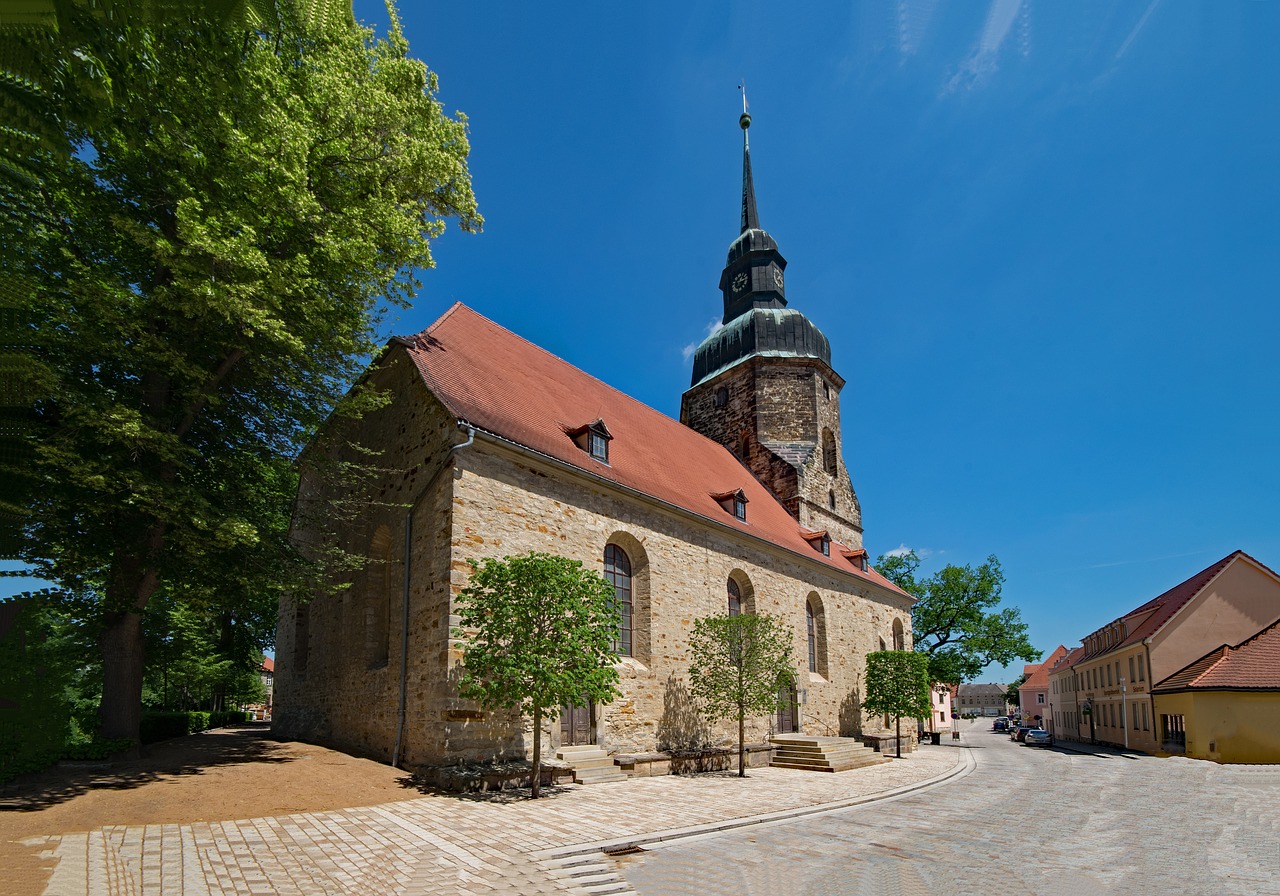 Bažnyčia, Bloga Lauchstädt, Goethe City, Evangelikų Bažnyčia, Tikėjimas, Religija, Lankytinos Vietos, Pastatas, Saksonija-Anhaltas, Vokietija