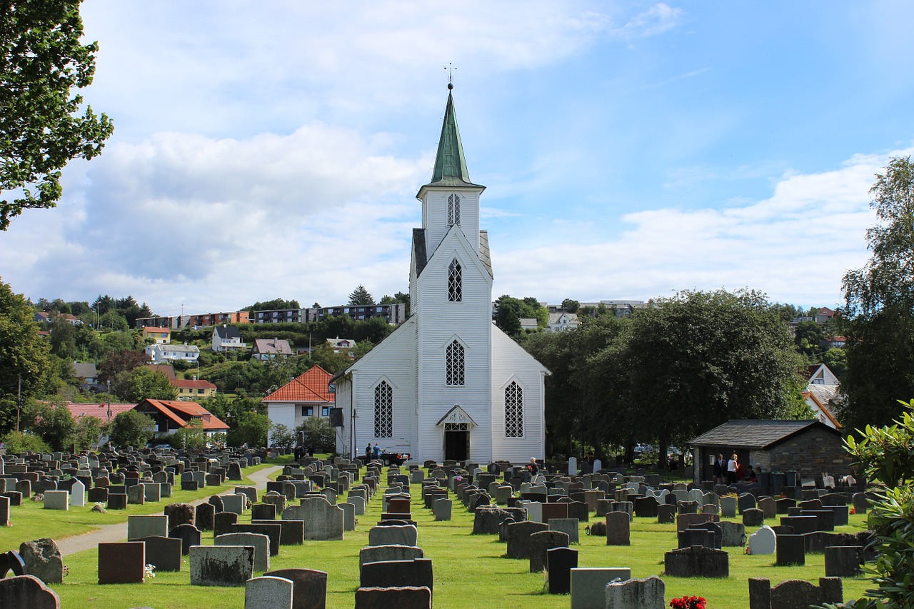 Bažnyčia, Kapinės, Norvegija, Nemokamos Nuotraukos,  Nemokama Licenzija