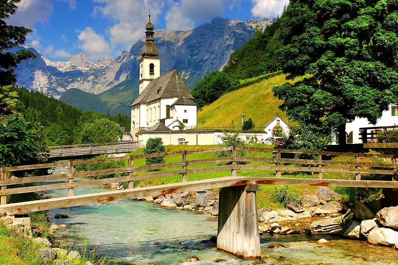 Bažnyčia, Ramsau, Krikštijimas, Viršutinė Bavarija, Garbinimo Namai, Turistų Atrakcijos, Architektūra, Katalikų, Orientyras, Berchtesgadener Žemės