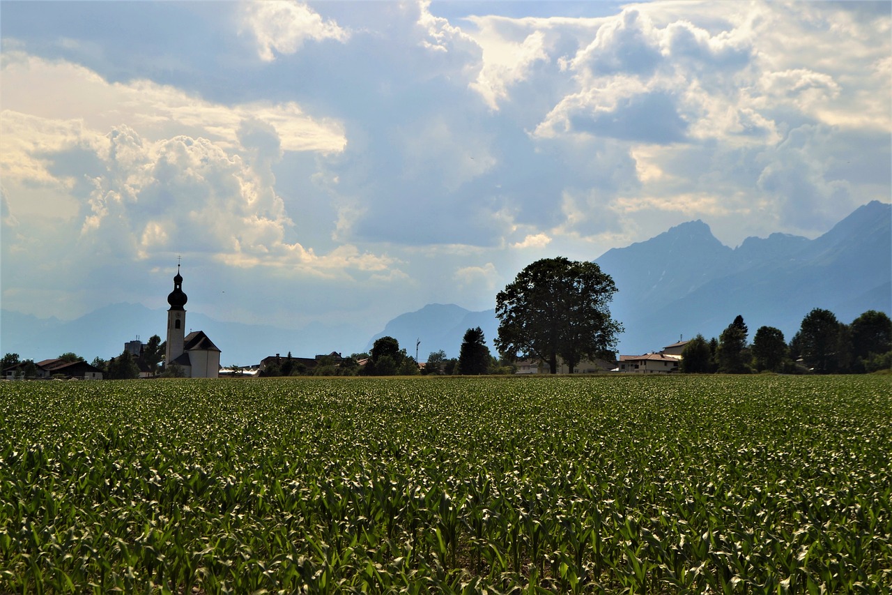 Bažnyčia, Austria, Tyrol, Koplyčia, Pieva, Žemdirbystė, Nemokamos Nuotraukos,  Nemokama Licenzija