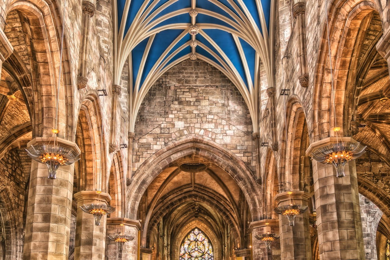 Bažnyčia, Katedra, Architektūra, Istoriškai, Viduramžiai, Garbinimo Namai, Religija, Edinburgas, Škotija, St Gilescathedral