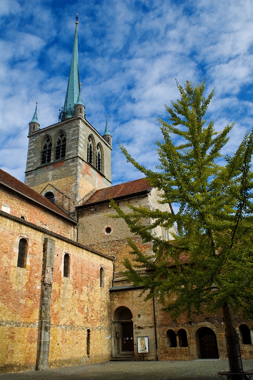 Bažnyčia, Payerne, Romanesque, Šveicarija, Abatija, Senas, Architektūra, Viduramžiai, Dangus, Nemokamos Nuotraukos