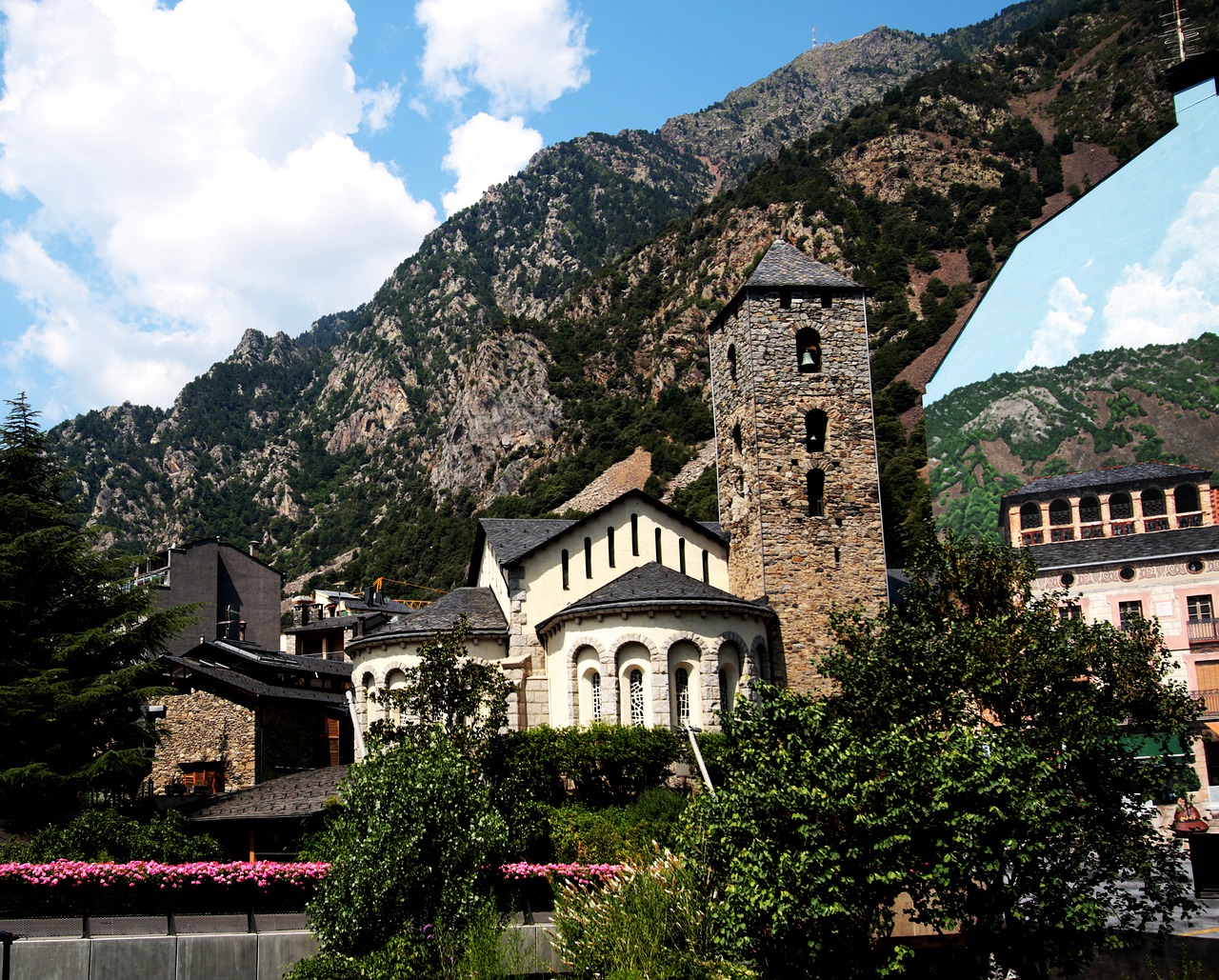Bažnyčia, Andorra, Andorra La Vella, Pirėnai, Architektūra, Europa, Pastatas, Turizmas, Orientyras, Kelionė
