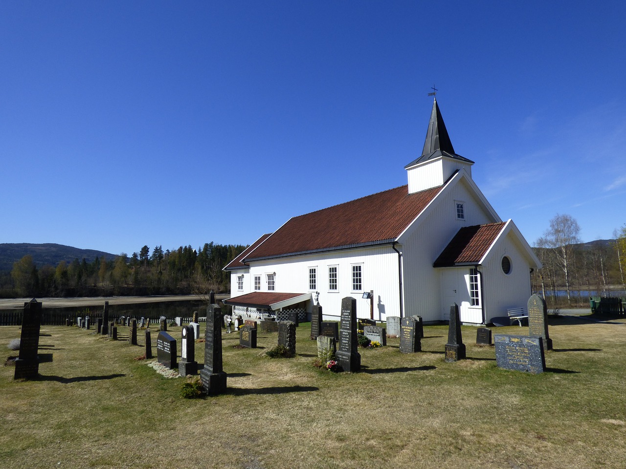 Bažnyčia, Kapinės, Kapas, Kapinės, Norvegija, Kapinės, Kapas, Krikščionis, Religija, Krikščionybė