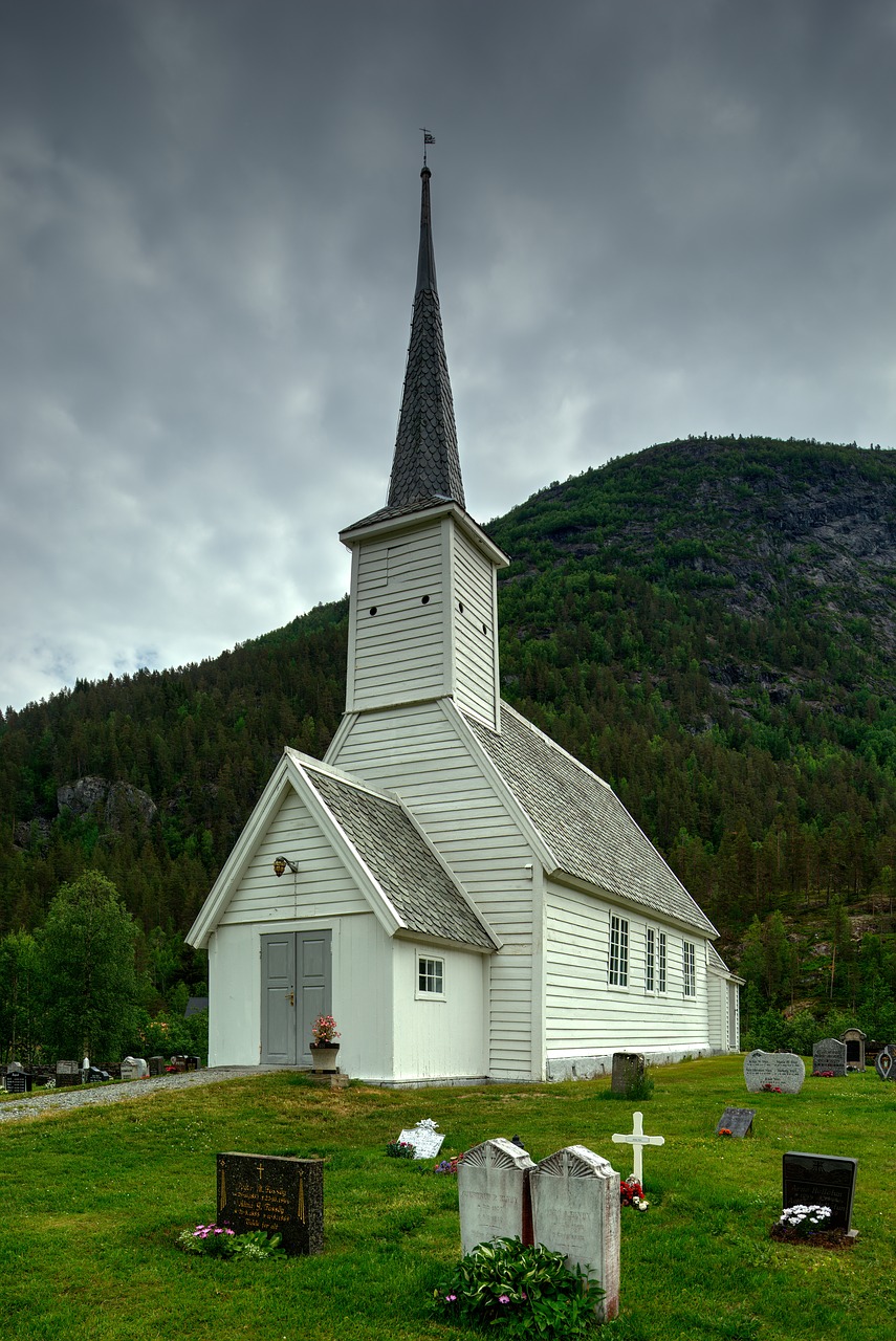 Bažnyčia, Pastatas, Namas, Religija, Krikščionis, Jostedal, Norvegija, Nemokamos Nuotraukos,  Nemokama Licenzija