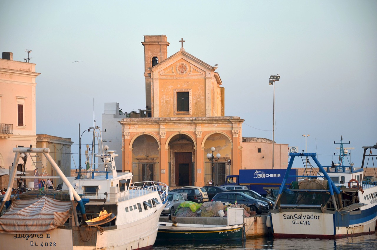 Bažnyčia, Jūra, Gallipoli, Italy, Nemokamos Nuotraukos,  Nemokama Licenzija