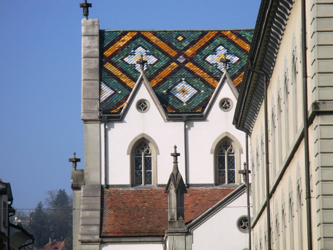 Bažnyčia, St, Laurence, Stogas, Architektūra, Senamiestis, St Gallen, Šveicarija, Nemokamos Nuotraukos,  Nemokama Licenzija