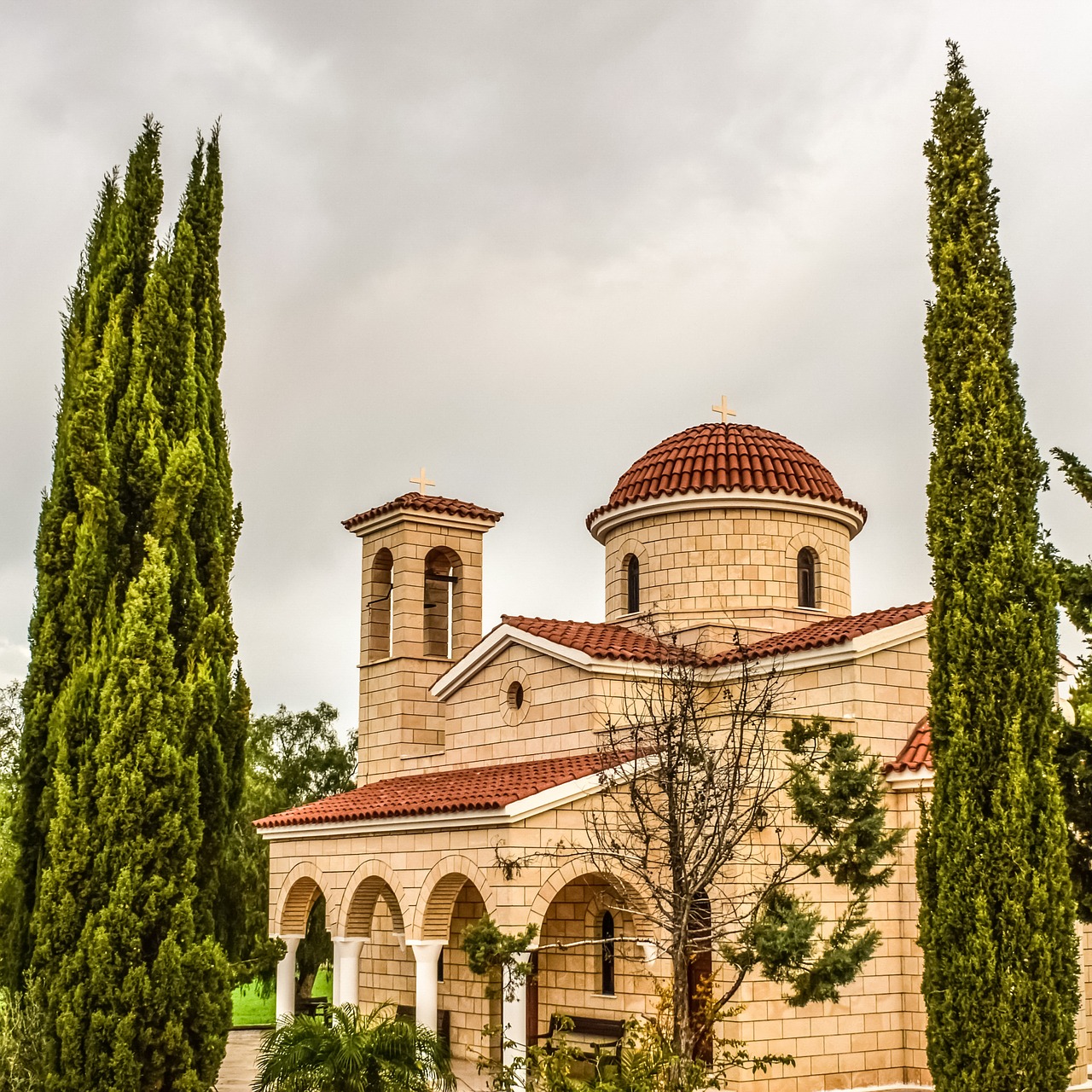 Bažnyčia, Religija, Architektūra, Kiparisas, Peizažas, Krikščionybė, Ayia Paraskevi, Sotira, Kipras, Nemokamos Nuotraukos